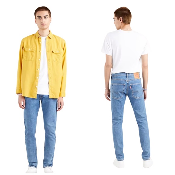 Levi’s 512™ SLIM TAPERED LO-BALL JEANS WOLF LIGHT BLUE - Picture 6 of 16